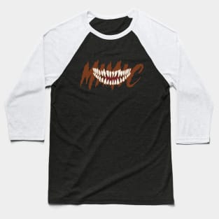 Mimic Red Text Baseball T-Shirt